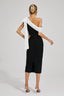 Elana - Black Bow Midi Dress