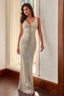 Raffie - Silver Sequin Maxi Dress