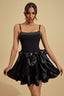 Minerva - Noir Bow Mini Dress