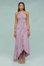 Nevina - Purple Frill Maxi Dress