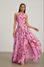 Amara - Ruffled Halter Maxi Dress