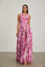 Amara - Ruffled Halter Maxi Dress