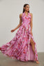 Amara - Ruffled Halter Maxi Dress