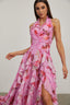 Amara - Ruffled Halter Maxi Dress