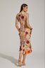 Marianella - Floral Mesh Midi Dress