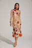 Marianella - Floral Mesh Midi Dress