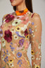Marianella - Floral Mesh Midi Dress
