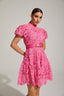 Ariella - Lace Belted Mini Dress