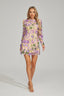 Martine - Floral Purple Mini Dress
