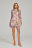 Martine - Floral Purple Mini Dress