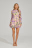 Martine - Floral Purple Mini Dress