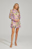 Martine - Floral Purple Mini Dress