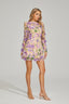 Martine - Floral Purple Mini Dress