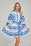 Gabrielle - Bluebell Floral Mini Dress
