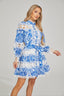 Gabrielle - Bluebell Floral Mini Dress