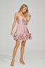 Demi - Pleated Ruffle Mini Dress