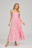 Livie - Lace Strapless Midi Dress