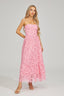 Livie - Lace Strapless Midi Dress