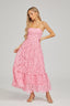 Livie - Lace Strapless Midi Dress