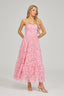 Livie - Lace Strapless Midi Dress