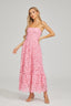 Livie - Lace Strapless Midi Dress