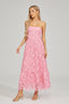 Livie - Lace Strapless Midi Dress