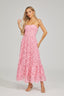 Livie - Lace Strapless Midi Dress