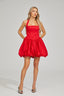 Esmee - Scarlet Whirl Halter Dress