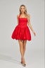 Esmee - Scarlet Whirl Halter Dress