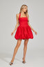 Esmee - Scarlet Whirl Halter Dress
