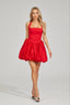 Esmee - Scarlet Whirl Halter Dress