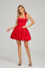 Esmee - Scarlet Whirl Halter Dress