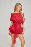 Ines - Red Dream Ruffle Mini Dress