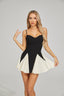 Elise - Pleated Flare Mini Dress