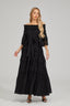 Solene - Black Lace Maxi Dress
