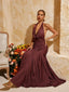 Harriet - Ruched Split Maxi Dress