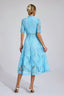 Aspen - Blue Lace Midi Dress