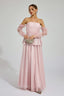 Kim - Pink Mesh Maxi Dress