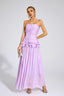 Perdita - Purple Ruffled Maxi Dress