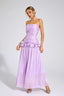 Perdita - Purple Ruffled Maxi Dress