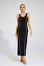 Clementine - Black Pearls Maxi Dress