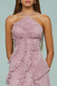 Nevina - Pink Frill Maxi Dress