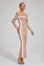 Samia - Apricot Maxi Dress