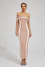 Samia - Apricot Maxi Dress