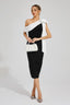 Elana - Black Bow Midi Dress