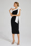 Elana - Black Bow Midi Dress