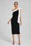 Elana - Black Bow Midi Dress