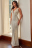 Raffie - Silver Sequin Maxi Dress
