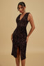 Issa - Midnight Sequin Midi Dress
