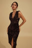 Issa - Midnight Sequin Midi Dress
